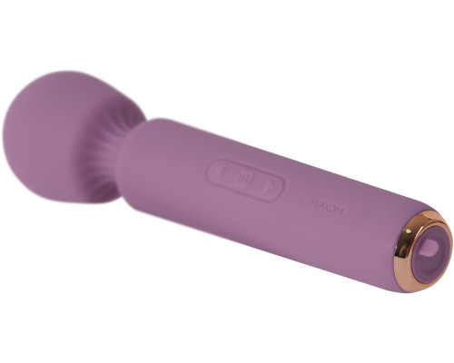 Сиреневый wand-массажер Mini Emma Neo - 14 см.