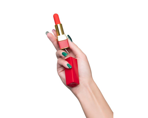 Красный вибратор-помада Pansies - 9 см.