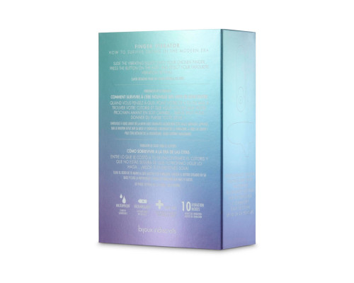 Серая вибронасадка на палец Better Than Your Ex