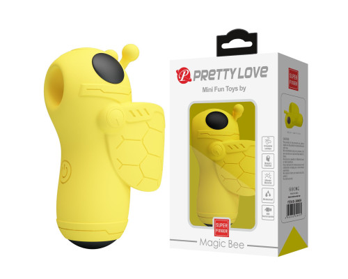 Желтый вакуумный стимулятор-пчелка Magic Bee