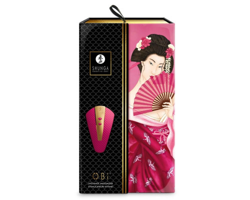 Малиновый клиторальный вибростимулятор OBI