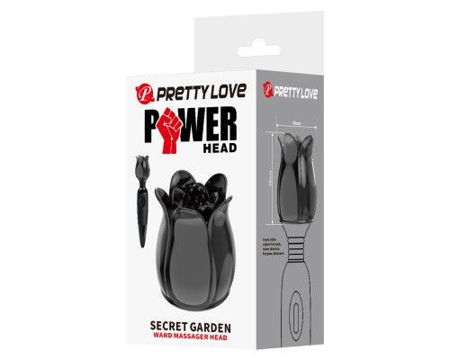 Черная насадка для wand-массажера