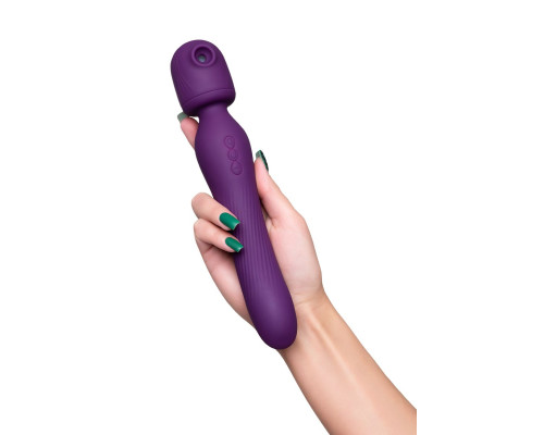 Фиолетовый универсальный стимулятор Kisom - 24 см.