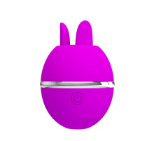 Лиловый двусторонний вибростимулятор клитора Gemini Ball