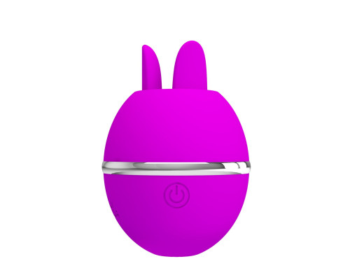 Лиловый двусторонний вибростимулятор клитора Gemini Ball