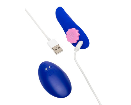 Синий вибратор в трусики с пультом ДУ Party