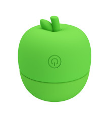 Зеленый клиторальный стимулятор в форме яблочка Apple Secret