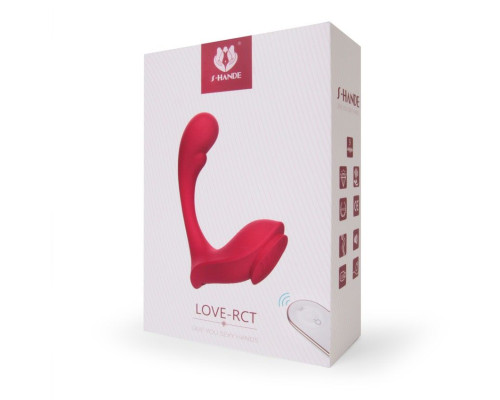 Красный вибромассажер в трусики Love-RCT - 13,1 см.