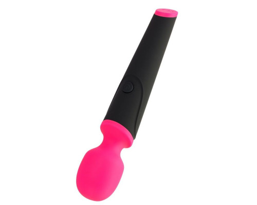 Черно-розовый вибростимулятор ASTER - 19,5 см.