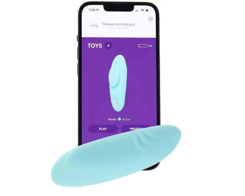 Аквамариновый вибратор We-Vibe Moxie+