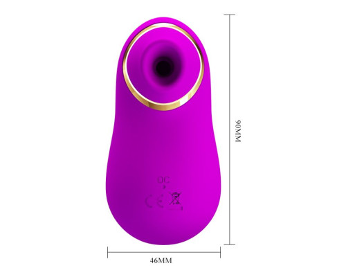 Лиловый вакуумный стимулятор клитора Emily