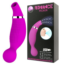 Двусторонний стимулятор Romance Pecker - с вибрацией и функцией всасывания