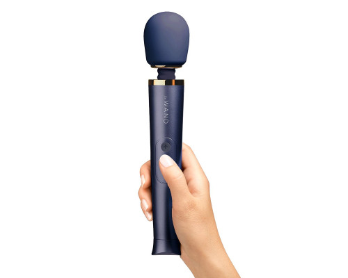 Cиний вибратор Le Wand Petite Rechargeable Vibrating Massager - 25 см.