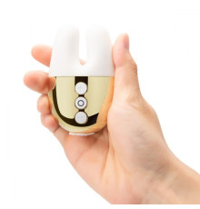 Белый вибратор с ушками Le Wand Double Vibe