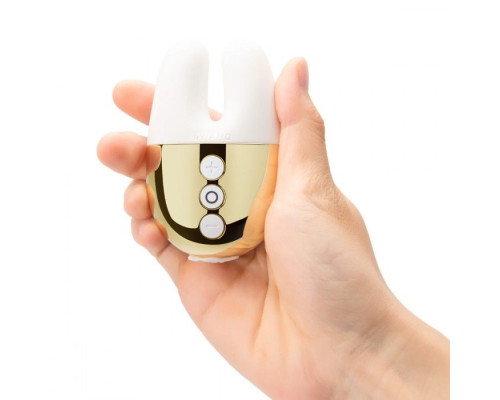 Белый вибратор с ушками Le Wand Double Vibe