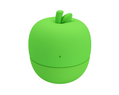 Зеленый клиторальный стимулятор в форме яблочка Apple Secret