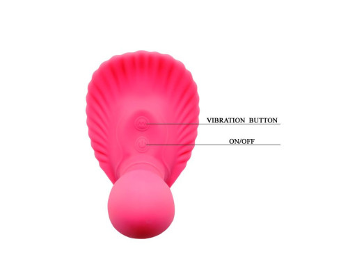 Клиторальный стимулятор с вагинальной пробкой Fancy Clamshell