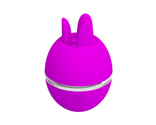 Лиловый двусторонний вибростимулятор клитора Gemini Ball