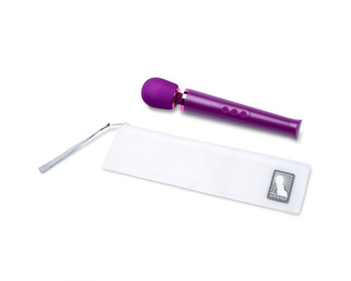 Фиолетовый жезловый мини-вибратор Le Wand Petite c 6 режимами вибрации