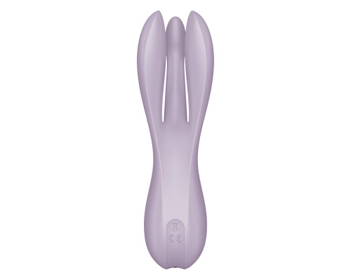 Сиреневый клиторальный вибромассажер Threesome 2