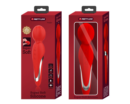 Красный жезловый вибратор Walter