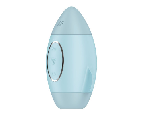 Голубой вакуумный стимулятор клитора Mission Control