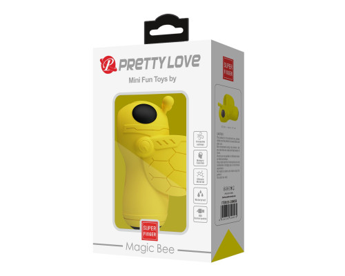 Желтый вакуумный стимулятор-пчелка Magic Bee