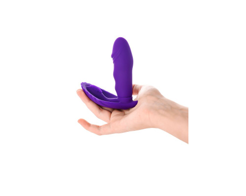 Фиолетовый вибратор для ношения в трусиках