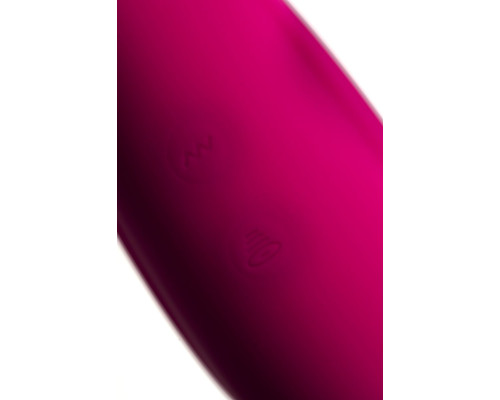 Ярко-розовый вибратор Danvi с вакуум-волновой стимуляцией