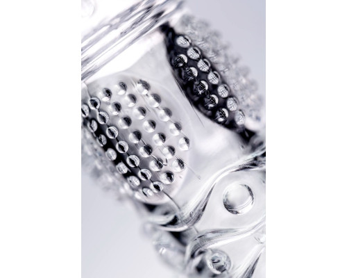 Прозрачная рельефная насадка на палец Hicks - 8,5 см.