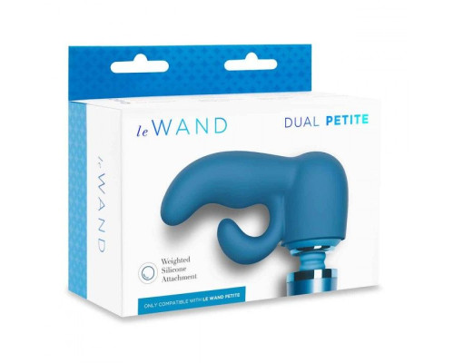 Синяя насадка Dual для вибратора Le Wand Petite