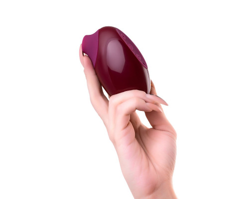 Бордовый вакуумный стимулятор клитора Myrty