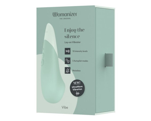 Зеленый клиторальный вибратор Womanizer Vibe