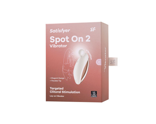 Белый вибростимулятор клитора Satisfyer Spot On 2