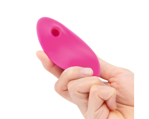Розовый клиторальный вибромассажер Suck n’ Go