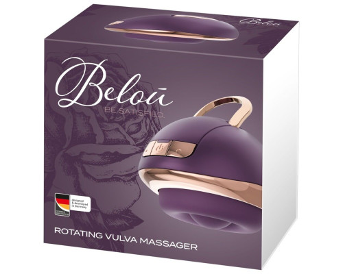Фиолетовый вращающийся массажёр для вульвы Rotating Vulva Massager