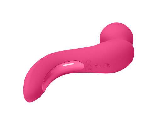 Розовый вибратор с изогнутой головкой Lois