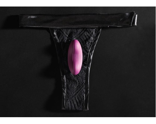 Фиолетовый клиторальный стимулятор Edeny с управлением через приложение