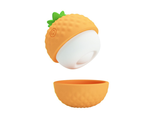 Оранжевый клиторальный стимулятор-ананас Pineapple Secret