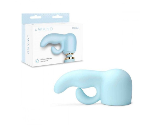 Голубая насадка Dual для вибратора Le Wand