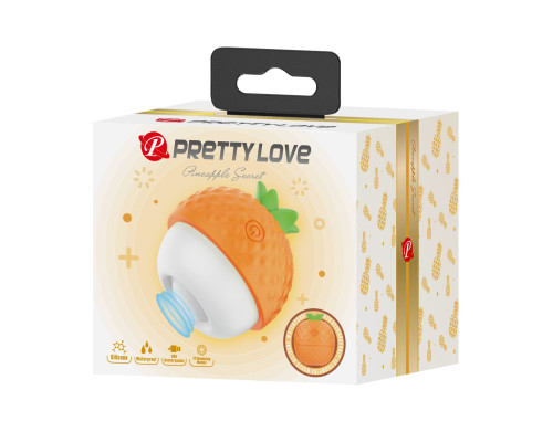 Оранжевый клиторальный стимулятор-ананас Pineapple Secret