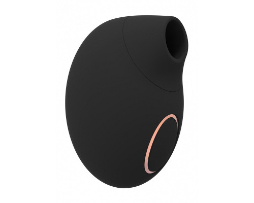 Черный клиторальный вакуум-волновой массажер Irresistible Seductive