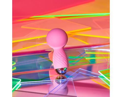 Розовый мини-wand вибратор Itsy Bitsy Mini Wand Vibrator