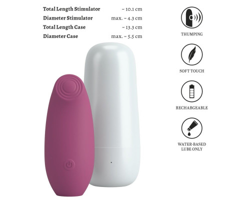 Клиторальный стимулятор OMINO Thumping Stimulator с зарядным кейсом