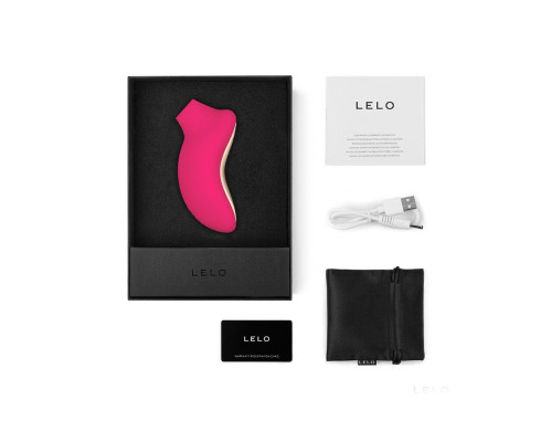 Розовый звуковой массажер клитора Lelo Sona 2