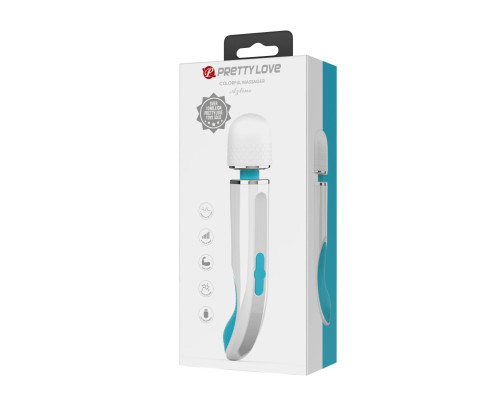 Белый wand-вибратор Azlins - 24 см.