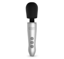Серебристо-черный вибратор Doxy Go - 16,2 см.