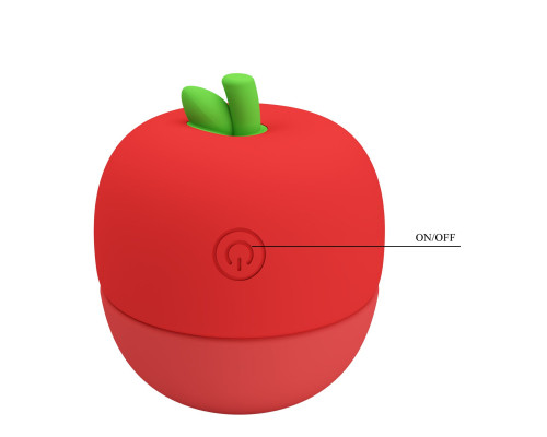Красный клиторальный стимулятор в форме яблочка Apple Secret