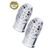 Комплект из 2 прозрачных насадок на палец Favi