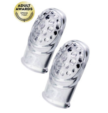 Комплект из 2 прозрачных насадок на палец Favi